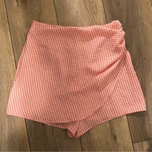 Gingham Skort